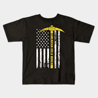 American Gold Miner Kids T-Shirt